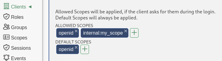 allow client scope request